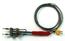 Prod Style Thermocouple connects to digital thermometers.