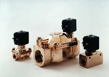 Solenoid Valves available for air, water, and fluids.