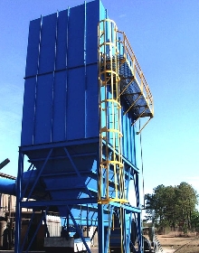Dust Collector removes airborne sand.