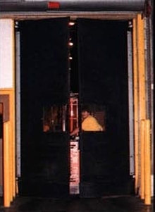 Double Acting Traffic Doors absorb impacts.
