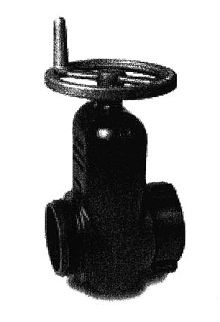 Gate Valve includes handwheel for easier operation.