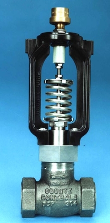 Valve controls temperature of steam systems.