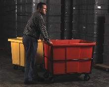 Container Trucks move up to a ton of materials.