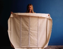 Fabric Covers fit tote bins and hoppers.