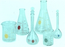 Color Glassware reduces cross contamination problems.