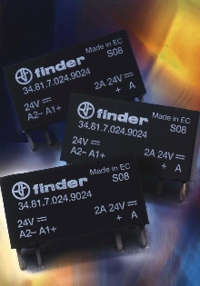 Relay provides solid-state switching.