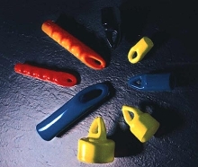 Grips and Caps hang and display products.