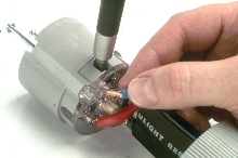 Locking Devices secure flat cables.