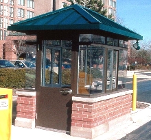Booths provide suitable appearance for high-profile locations.