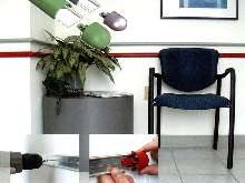Bumper Rail protects walls.