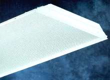 Troffer uses energy-efficient T-8 lamps.