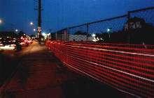Reflective Safety Fencing covers critical work zones.