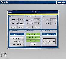 HMI and PC provide fault analysis and production statistics.