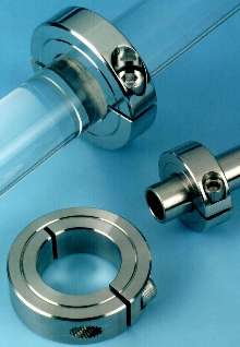 Clamp-Type Collars evenly grip shafts.