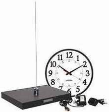Time System wirelessly synchronizes clocks.