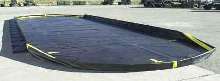 Portable Berm allows easy access. 
