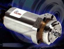 Spindle features motorized bearing for high stiffness.