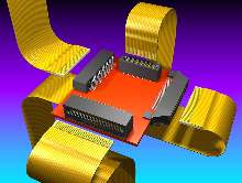 Flex-Cable Data Links mate to connectors on .0394 in. pitch.