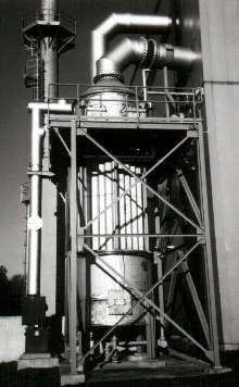 Ionizer collects particulate at sub-micron level.