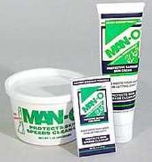 Barrier Creams protect hands from harmful chemicals.