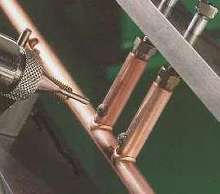 Brazing Alloy Paste joins copper and brass parts.