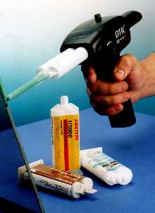 Adhesive Gun dispenses 50 mL, 2-component cartridges.