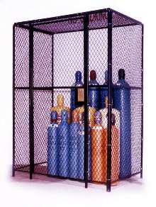 Gas Cylinder Enclosures provide indoor and outdoor security.