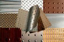 Plastic Embossed Sheets simulate look of metal.