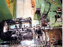 Thrust Wall/Pilot Bore Grinder suits crankshaft manufacturing.
