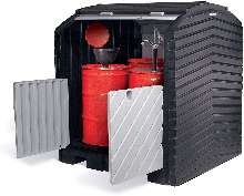 Roll-top Hardcover provides protected drum storage.