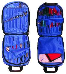 Backpack is for holding tools.