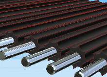Conveyor Roller handles cut sheet paper stacks.