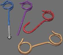Rope Fastener eliminates need for knots.