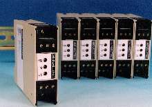 Sensor Amplifiers are DIN rail mounted.