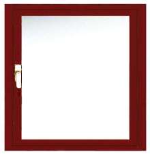 Aluminum Window opens 2 ways for venting and cleaning.