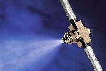 Spray Nozzles use compressed air or gas.