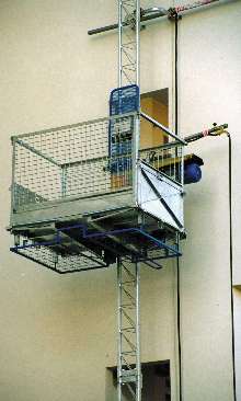 Rack and Pinion Hoist lifts general building materials.