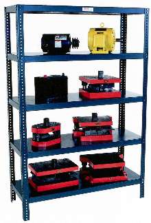 Reinforced Shelving supports heavy loads in stockrooms.