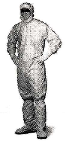 Cleanroom Garments suit Class 1 to Class 100 environments.