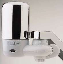 Tap-Water Filter has chrome finish.