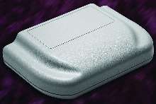 Plastic Electronics Enclosure has curvacious styling.