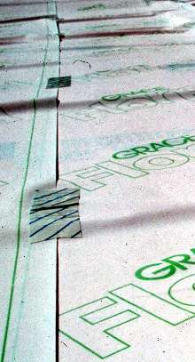 Vapor Barrier protects floor finishes from moisture damage.