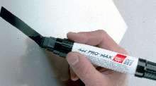 Industrial Paint Marker produces large, bold lines.