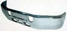 Thermoformed Truck Bumper has chrome-like finish.