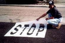 Stencils withstand heavy use and abuse.