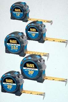 Tape Measures feature numbers on both sides of blade.