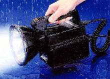 Xenon Searchlight can be focused from flood to beam.
