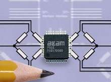 Integrated Circuit provides strain gage measurement.