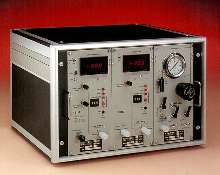 Gas Generator blends gas standards in laboratory.