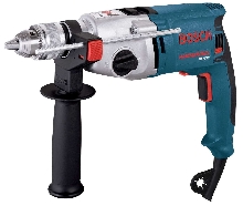 Hammer Drill features rotating brush plate.